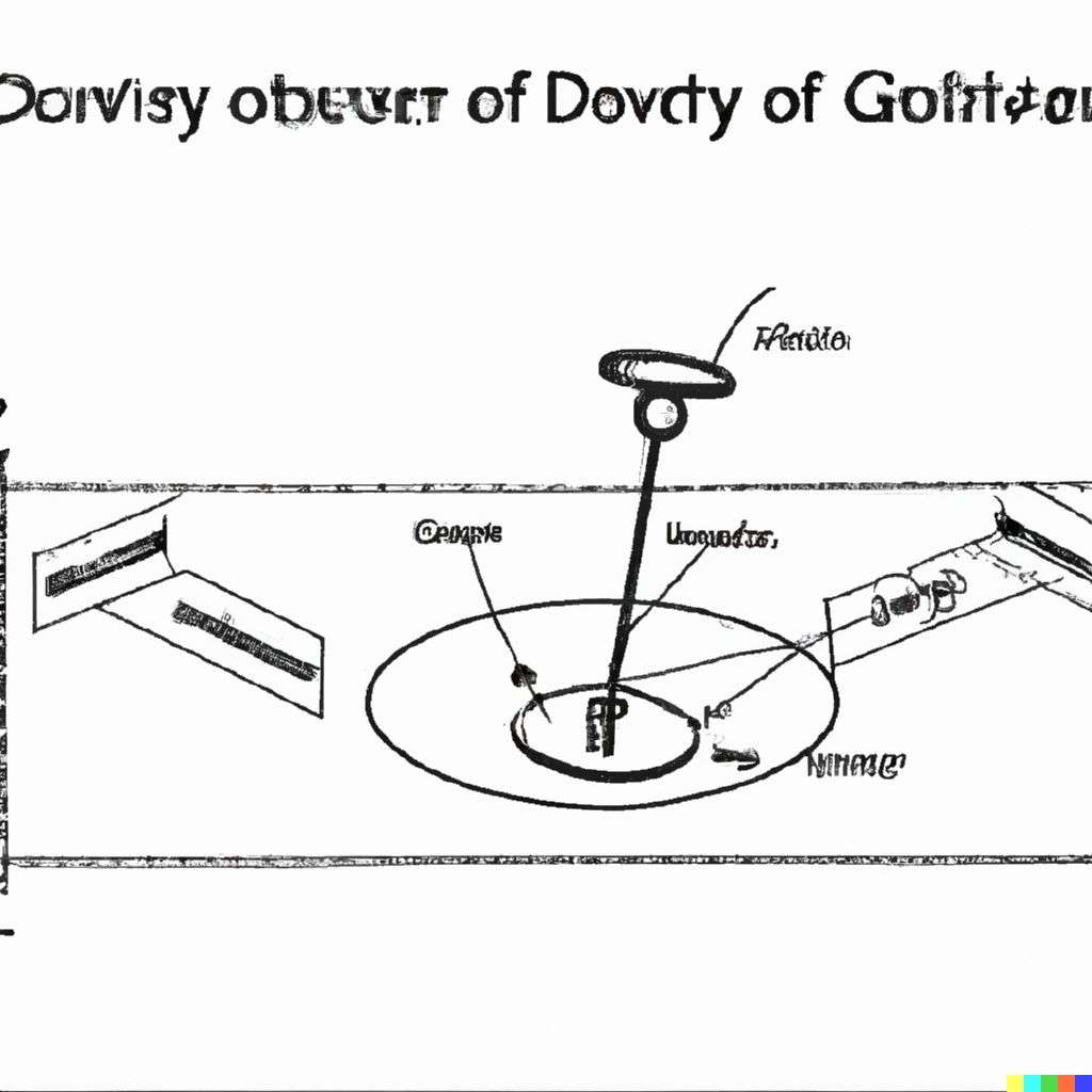 the discovery of gravity, drawing, schematic